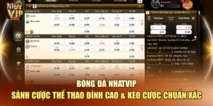 Bóng Đá Nhatvip – Sảnh Cược Thể Thao Đỉnh Cao & Kèo Cược Chuẩn Xác