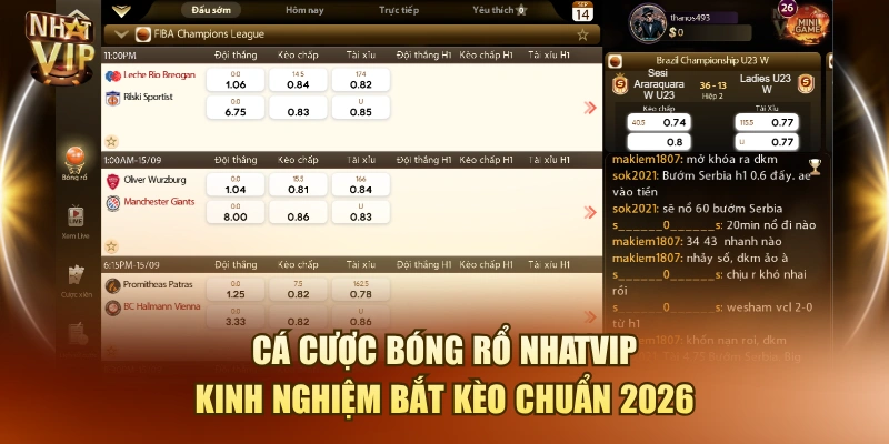 Cá Cược Bóng Rổ Nhatvip| Kinh Nghiệm Bắt Kèo Chuẩn 2026 Cá Cược Bóng Rổ Nhatvip| Kinh Nghiệm Bắt Kèo Chuẩn 2026