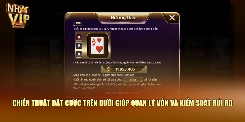 Chiến thuật đặt cược Trên Dưới giúp quản lý vốn và kiểm soát rủi ro