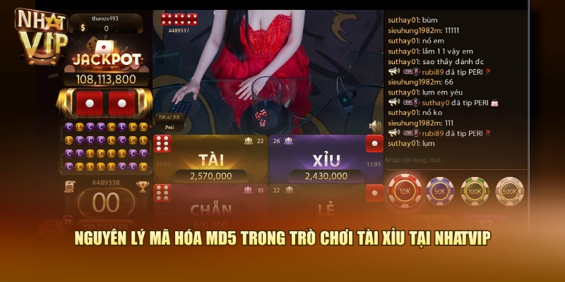 Nguyên lý mã hóa MD5 trong trò chơi Tài Xỉu tại Nhatvip