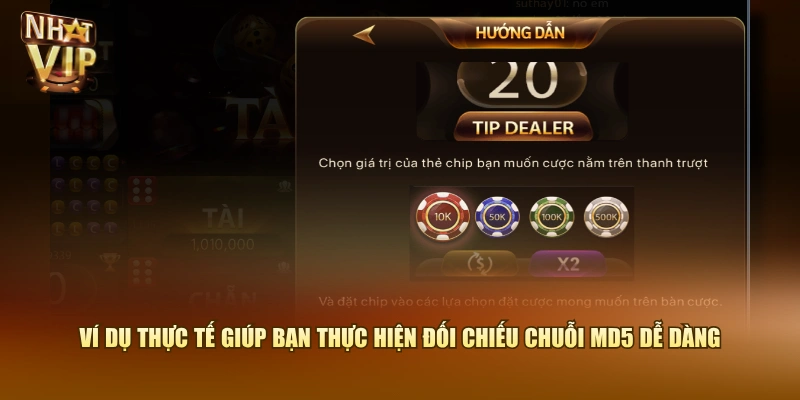 Ví dụ thực tế giúp bạn thực hiện đối chiếu chuỗi MD5 dễ dàng